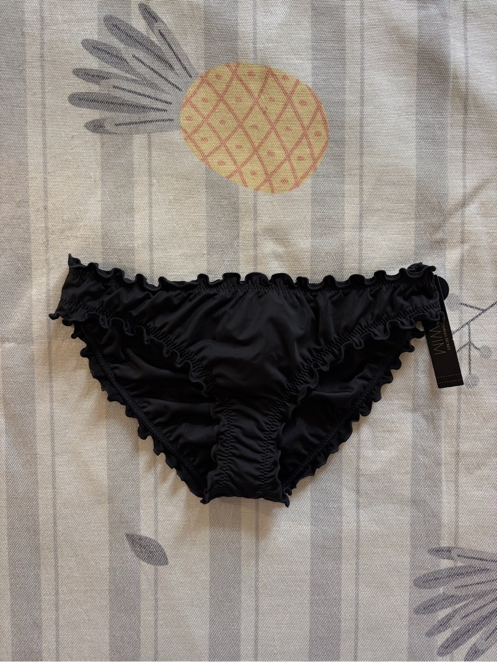 Victoria’s Secret Black Ruched Cheeky Bikini Bottom